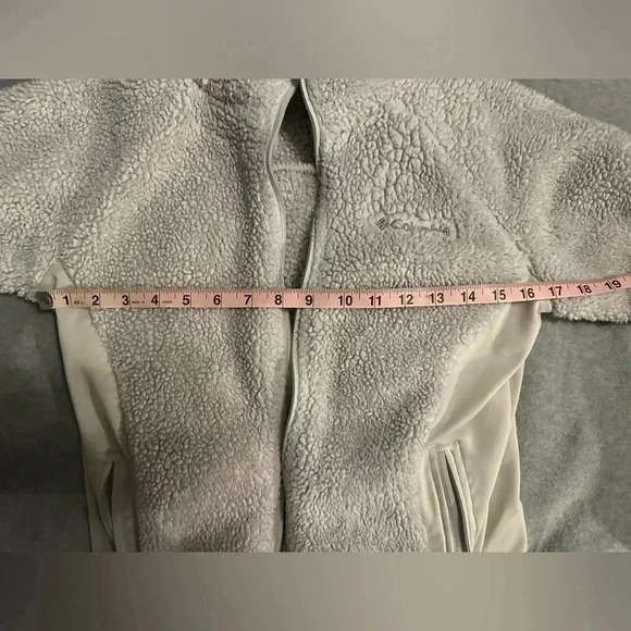 Columbia cream Fast Beauty Fleece Women's Full Zip Jacket size S - Picture 6 of 9